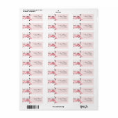 Aquarell Pink French Bow in Polka Dots Envelope (Vorne)