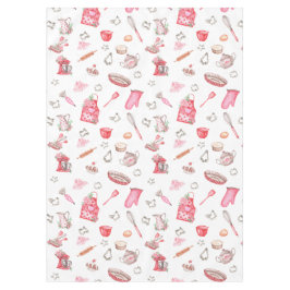 Aquarell Pink Niedlich Backmuster Küche Tischdecke