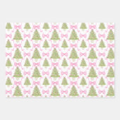 Aquarell Pink Nutcracker Weihnachtsbaum Geschenkpapier Set (Vorderseite 2)