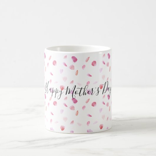 Aquarell Pink Peach Rose Petals Kaffeetasse (Mittel)