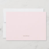 Aquarell Pink Peonies Kinderdusche Einladung (Rückseite)