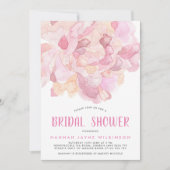 Aquarell Pink Peony Bridal Dusche Einladung (Vorderseite)