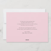 Aquarell Pink Poinsettia Frohe Weihnachten Foto (Rückseite)