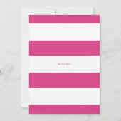 Aquarell Pink Poinsettias Bloral Baby Dusche Einladung (Rückseite)