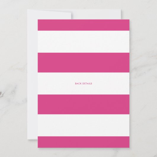 Aquarell Pink Poinsettias Bloral Baby Dusche Einladung (Rückseite)