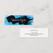 Aquarell | Pinselstriche | Anstreicher Mini Visitenkarte (Vorne/Hinten)