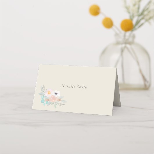 Aquarell Platzkarte (Vorderseite)