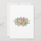 Aquarell Poinsettia 4 Collage Multi-Foto Karte (Rückseite)