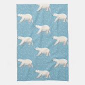 Aquarell Polar Bear Blau Küchentücher (Vertikal)