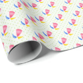 Aquarell Polka Dots Beach Balls Geschenkpapier (Rolleneckpunkt)