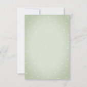 Aquarell Polka Dots Probe Abendessen Einladung (Rückseite)