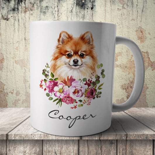 Aquarell-Pomeranian Kaffeetasse