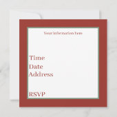 Aquarell Popcorn Santa Film Einladung (Rückseite)