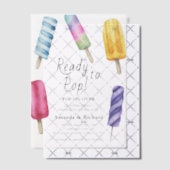 Aquarell Popsicle Baby Dusche Pergament Einladungen (Versetzt (Einladung))