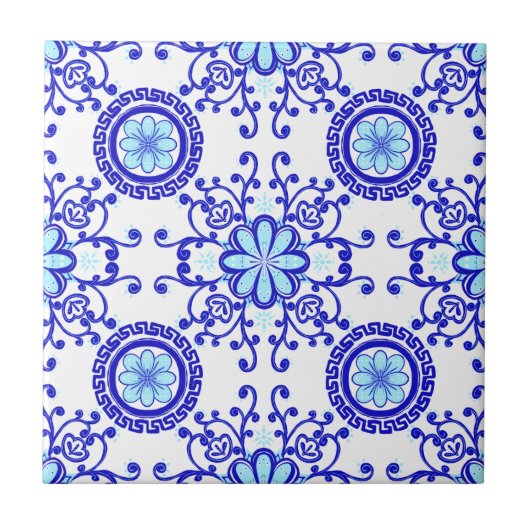 Aquarell-Positano-Amalfi-Fliesendesign Fliese (Vorderseite)