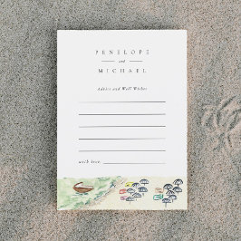 Aquarell Positano Beach Ratschläge und Wünsche Kar Ankündigungspostkarte