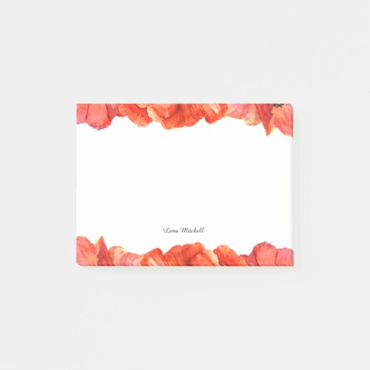 Aquarell Post-it Klebezettel (Vorderseite)