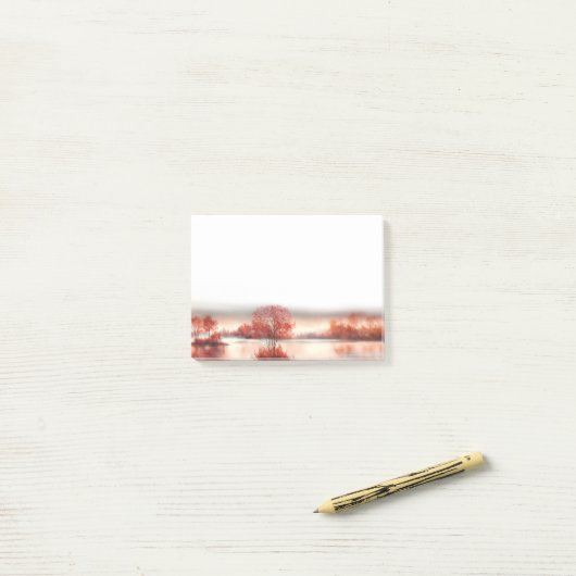 Aquarell Post-it Klebezettel (Auf Schreibtisch)