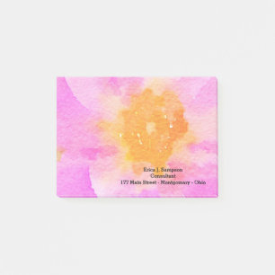 Aquarell-Post-it-Notizen mit Blumenmotiv Post-it Klebezettel