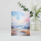 Aquarell postkarte (Stehend Vorderseite)