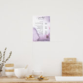 Aquarell-Preisliste Poster (Küche)