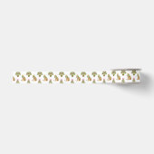 Aquarell-Preppy-Leopard-Weihnachtsbaum Ripsband (Vorderseite)