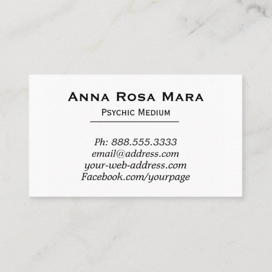 *~* Aquarell-psychisches Medium-Leser metaphysisch Visitenkarte (Rückseite)