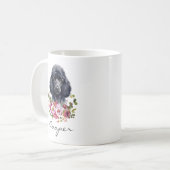 Aquarell-Pudel Kaffeetasse (Vorderseite Links)