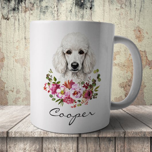 Aquarell-Pudel Kaffeetasse