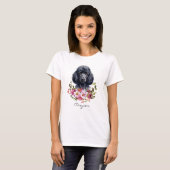 Aquarell-Pudel T-Shirt (Vorne ganz)