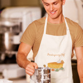 Aquarell Pumpkin Pie Erntedank Koch Schürze