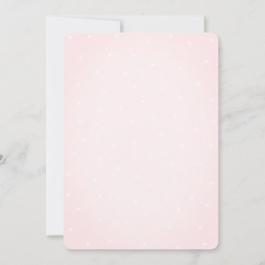 Aquarell Pumpkins Blume Polka Dots Baby Dusche Einladung (Rückseite)