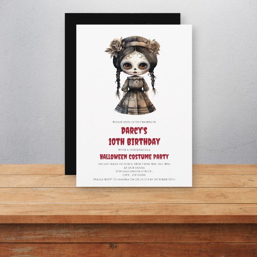 Aquarell-Puppenkuppel Einladung