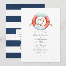Aquarell-QR-Code-RSVP-nautische Hochzeit