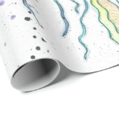 Aquarell-Qualle-Packpapier Geschenkpapier (Rolleneckpunkt)