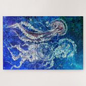 Aquarell - Qualle Puzzle (Horizontal)