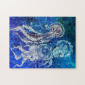 Aquarell - Qualle - Tanz - Puzzle (Horizontal)