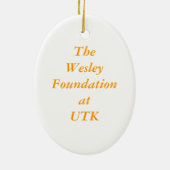 Aquarell-Querweihnachtsverzierung Keramikornament (Hinten)