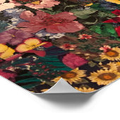 Aquarell-Quilt-Design Poster (Ecke)