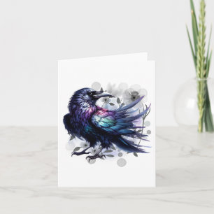 Aquarell Rabe Blank