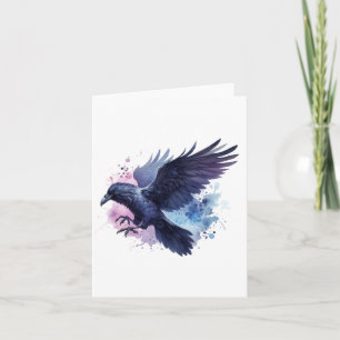 Aquarell Rabe Blank