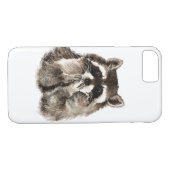 Aquarell Raccoon Case-Mate iPhone Hülle (Rückseite (Horizontal))