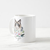 Aquarell-Ragdoll-Katze Kaffeetasse (Vorderseite Links)