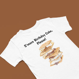Aquarell Realistische S'mores 6. Geburtstag T-Shirt