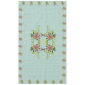 Aquarell Red Gerbera Daisy w/Greenery 60" x 104 Tischdecke (Vorderseite)