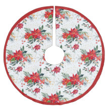 Aquarell Red Poinsettia Bouquet Weihnachten