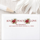 Aquarell Red Poinsettia Weihnachtsfeier JOACE LIEB (Insitu)