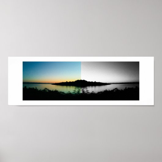 Aquarell-Reflektionsfotografie Poster (Vorne)