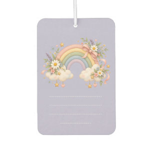 Aquarell-Regenbogen-Geschenk – Charmante Wolke Autolufterfrischer