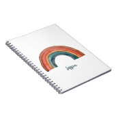 Aquarell-Regenbogen-Notizbuch Notizblock (Rechte Seite)